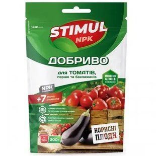 СТИМУЛ NPK 200г для Томатів, перцю, баклажанів 5075 фото
