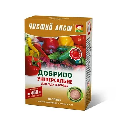 Добриво Чистий Лист універсальне 300 г, оригінал 5022 фото