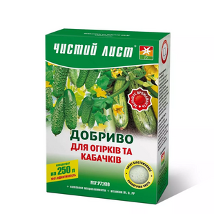 Добриво Чистий Лист для огірків і кабачків 300 г 5041 фото