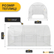 Посилена садова теплиця парник LEOBRO Garden 10м2 White (LB-10M25W) 8839 фото 2