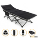 Туристична похідна розкладачка з Mesh-матрацом LEOBRO Black (LB-CC-L1-BLK) 9131 фото 1